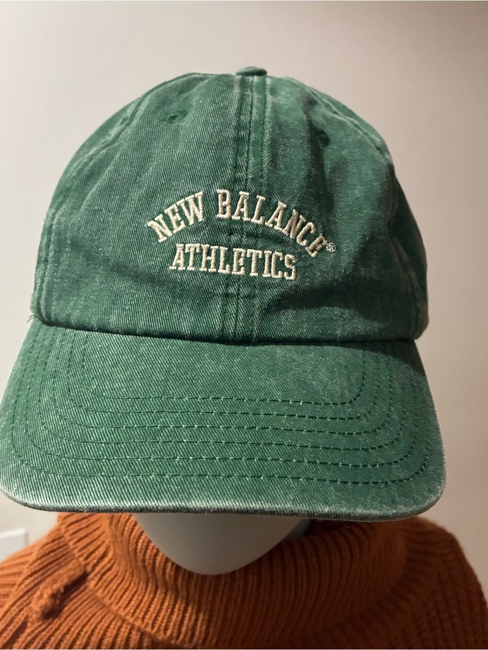 New Balance Kids Green 'New Balance Athletics' Embroidered Cap